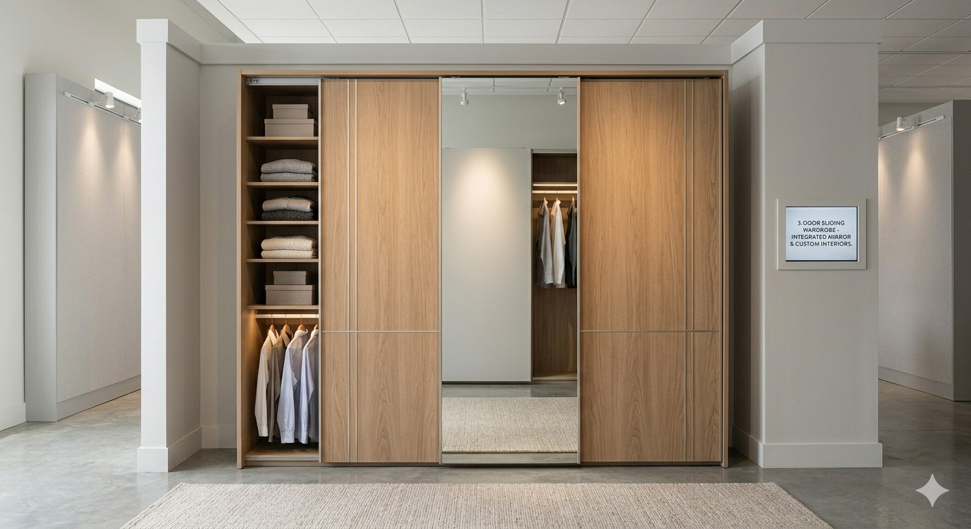3-Door Sliding Wardrobe