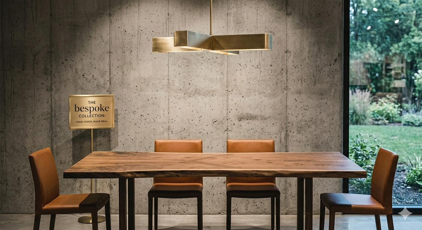 Round dining table with chairs