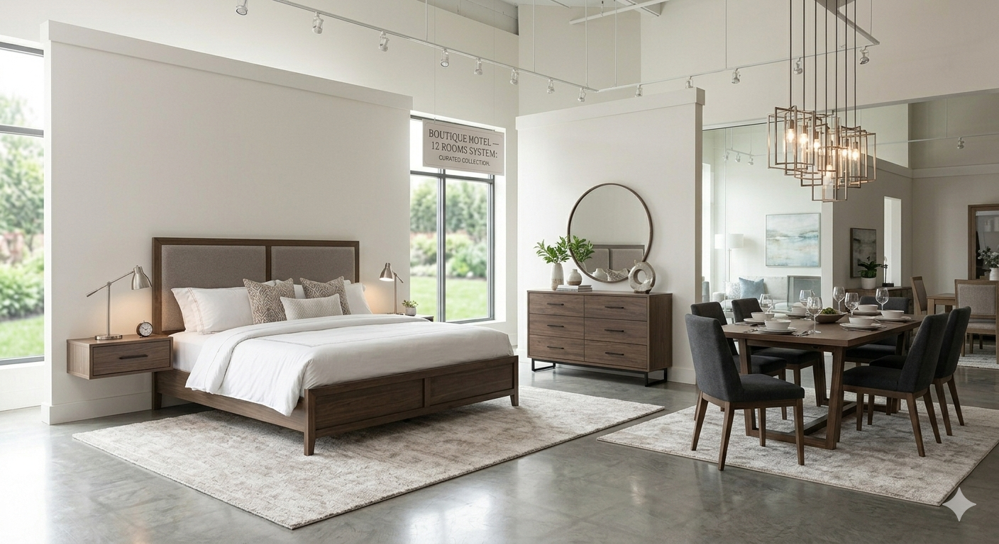 Bedroom furniture display