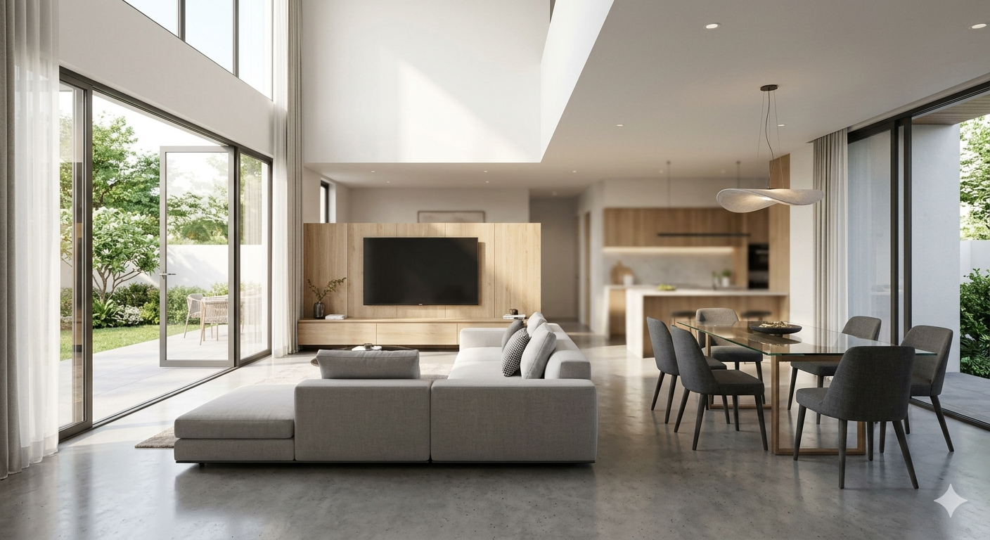 Coffee table and accent chairs