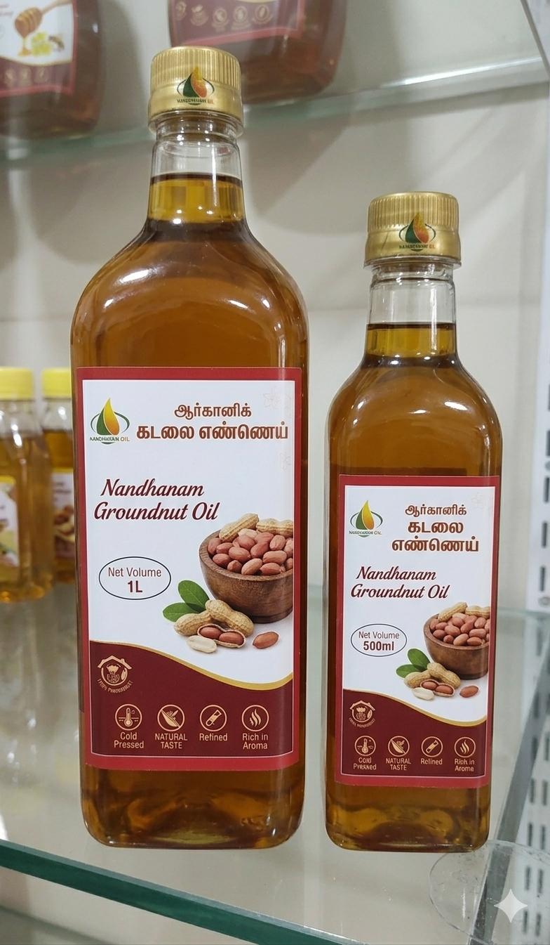 Cold Pressed Groundnut Oil